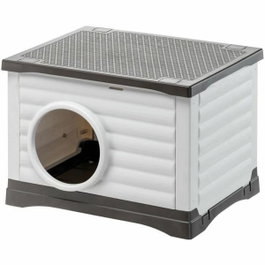 Ferplast Petvilla 60 - Niche Blanc / Gris