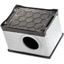 Ferplast Petvilla 60 Niche pour chiens et chats, Extérieure en résine thermoplastique recyclée, 54 x 43 x 38.5 cm, Blanc/Gris