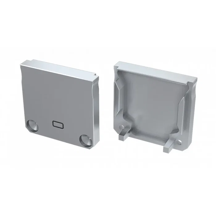 Embout Profil Type DILEDA Gris avec Trou Extractible Embout Profil Type DILEDA Gris avec Trou Extractible