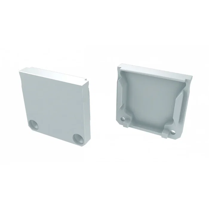 Embout Profil Type DILEDA Gris avec Trou Extractible Embout Profil Type DILEDA Gris avec Trou Extractible