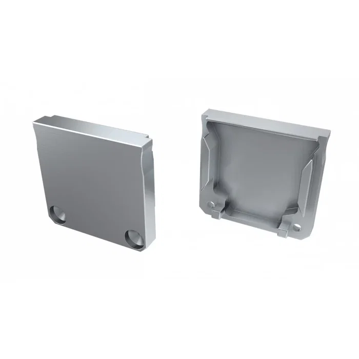 Embout Profil Type DILEDA Gris avec Trou Extractible Embout Profil Type DILEDA Gris avec Trou Extractible