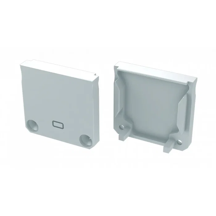 Embout Profil Type DILEDA Gris avec Trou Extractible Embout Profil Type DILEDA Gris avec Trou Extractible