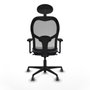 Piqueras y Crespo Chaise de Bureau Jorquera 3D036G1 Gris avec Appui-tête