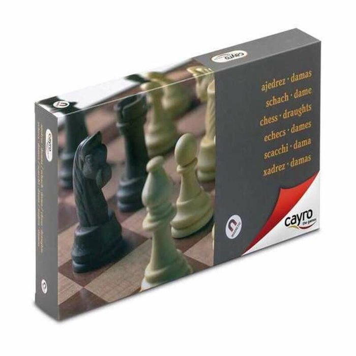 Échecs et dames Cayro Magnétique Plastique Échecs et dames Cayro Magnétique Plastique