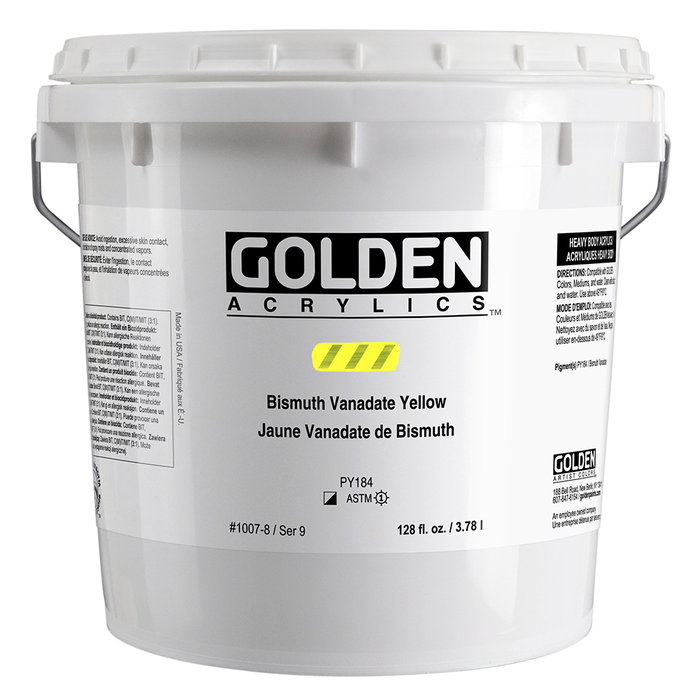 Golden Peinture Acrylique Heavy Body Amarillo Vanadato de Bismuto 3.78 L Golden Peinture Acrylique Heavy Body Amarillo Vanadato de Bismuto 3.78 L