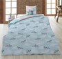 DISNEY Housse de couette Stitch 140x200 cm avec housse d'oreiller 65x65 cm en coton polyester 50/50 pour lit 90 cm