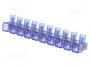 BM GROUP Barrette de jonction d'alimentation bleue