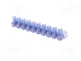 BM GROUP Barrette de jonction d'alimentation bleue