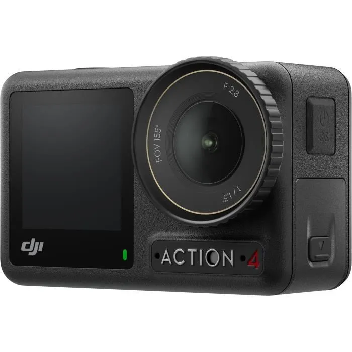 DJI Osmo Action 4 Adventure Combo - Caméra sport - Capteur 1/1.3 pouce, 4K/120 ips, champ de vision 155°