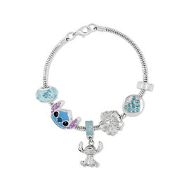 Bracelet charm Stitch Disney argenté avec breloques - PEERS HARDY