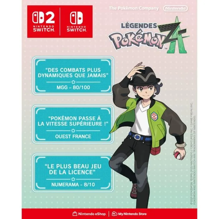 Nintendo Légendes Pokémon : Z-A - Jeu pour Nintendo Switch - Version Française Nintendo Légendes Pokémon : Z-A - Jeu pour Nintendo Switch - Version Française
