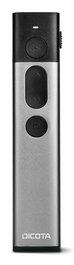 Dicota Présentateur Laser sans Fil avec Laser Vert et Récépteur USB, Batterie Rechargeable, Portée 30m