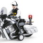 TACHAN Moto de Police Héros de la Ville 1:10 avec Lumière et Son