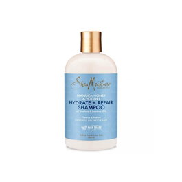 Shea Moisture Shampoing Hydratant et Réparateur au Miel de Manuka et Yaourt pour Cheveux Abîmés - Sans Sulfates - 384 ml