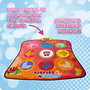 Deqube - Tapis de danse musical Bluetooth interactif pour enfants avec niveaux de jeu et lumières - Développe coordination et motricité - 6 langues