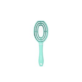 Bifull Cepillo Saturno Turquesa - Cepille Bifull, Démêlant, Massant, à Cils en Poil de Sanglier et Nylon, Rapid Dry, Pour Tous Types de Cheveux