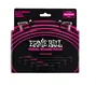 Ernie Ball Multipack de 10 câbles de patch Flat Ribbon Negro