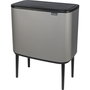 Brabantia Bo Touch Bin Gris Minéral Béton, 3 x 11 L