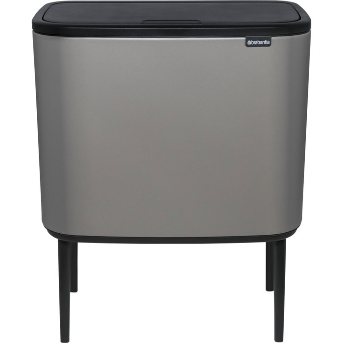 Brabantia Bo Touch Bin Gris Minéral Béton, 3 x 11 L Brabantia Bo Touch Bin Gris Minéral Béton, 3 x 11 L