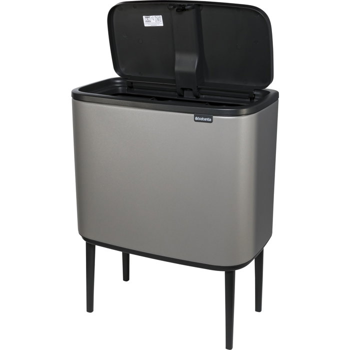 Brabantia Bo Touch Bin Gris Minéral Béton, 3 x 11 L Brabantia Bo Touch Bin Gris Minéral Béton, 3 x 11 L