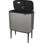 Brabantia Bo Touch Bin Gris Minéral Béton, 3 x 11 L