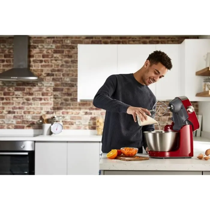 Kenwood Robot Pâtissier Multifonction PROSPERO KHC290A.E0RD 1000W, Bol 4.3L, Rouge, avec Accessoires (Blender, Hachoir, Fouet) Kenwood Robot Pâtissier Multifonction PROSPERO KHC290A.E0RD 1000W, Bol 4.3L, Rouge, avec Accessoires (Blender, Hachoir, Fouet)