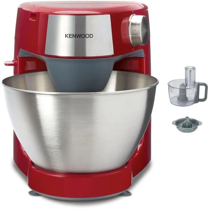Kenwood Robot Pâtissier Multifonction PROSPERO KHC290A.E0RD 1000W, Bol 4.3L, Rouge, avec Accessoires (Blender, Hachoir, Fouet) Kenwood Robot Pâtissier Multifonction PROSPERO KHC290A.E0RD 1000W, Bol 4.3L, Rouge, avec Accessoires (Blender, Hachoir, Fouet)