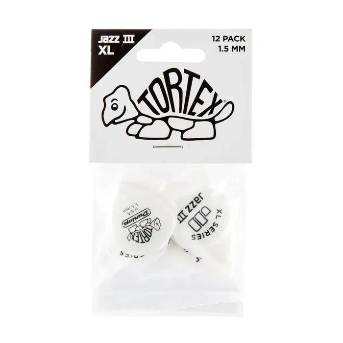 DUNLOP Púas Tortex Jazz III XL 1,50 mm (pack de 12)