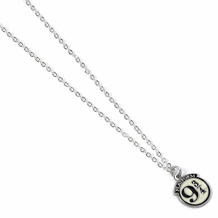THE CARAT SHOP - Pendentif Collier Harry Potter Plateforme 9 3/4 en Alliage de Zinc Argenté - 15 mm