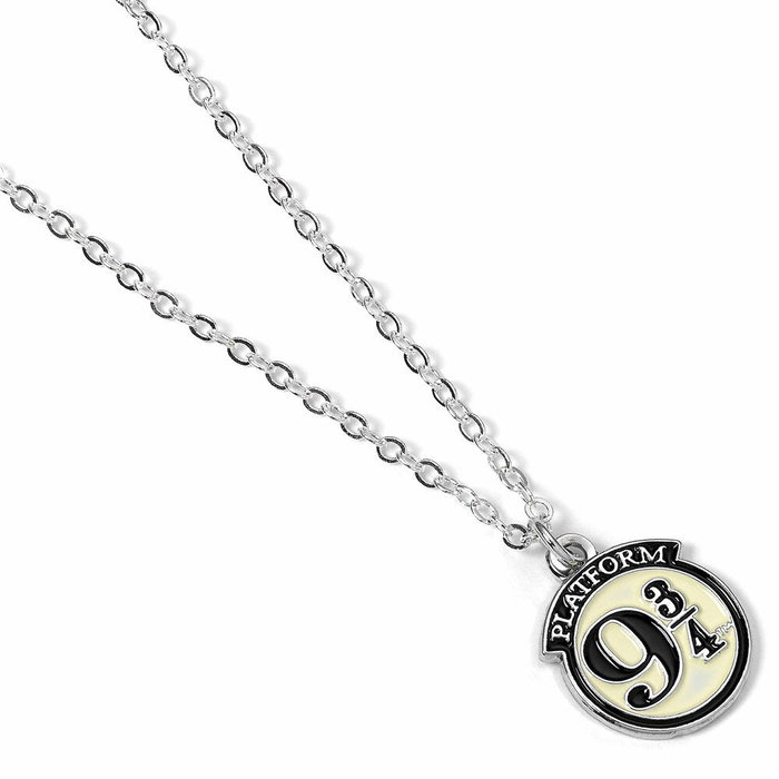 THE CARAT SHOP - Pendentif Collier Harry Potter Plateforme 9 3/4 en Alliage de Zinc Argenté - 15 mm