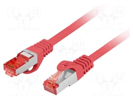 LANBERG Cordon de raccordement Cat 6 S/FTP RJ45 rouge 10m