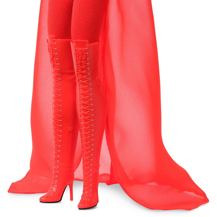 Barbie - Poupée Signature Kylie Minogue JBJ38 Mattel - Collectionnable - Tenue rouge 'Padam Padam' inspirée de Mugler