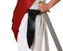 Étui de ceinture pour épée noire en simili cuir