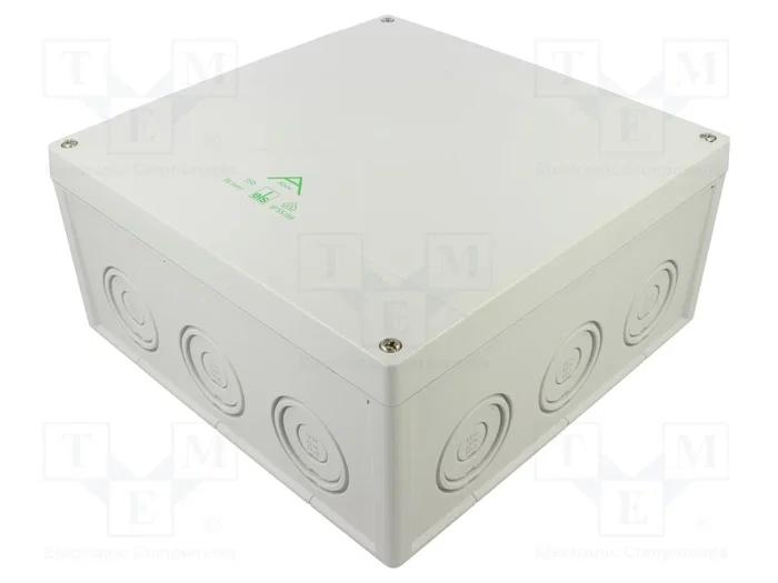 SPELSBERG ABOX Boîtier de raccordement gris 252x252x120mm SPELSBERG ABOX Boîtier de raccordement gris 252x252x120mm