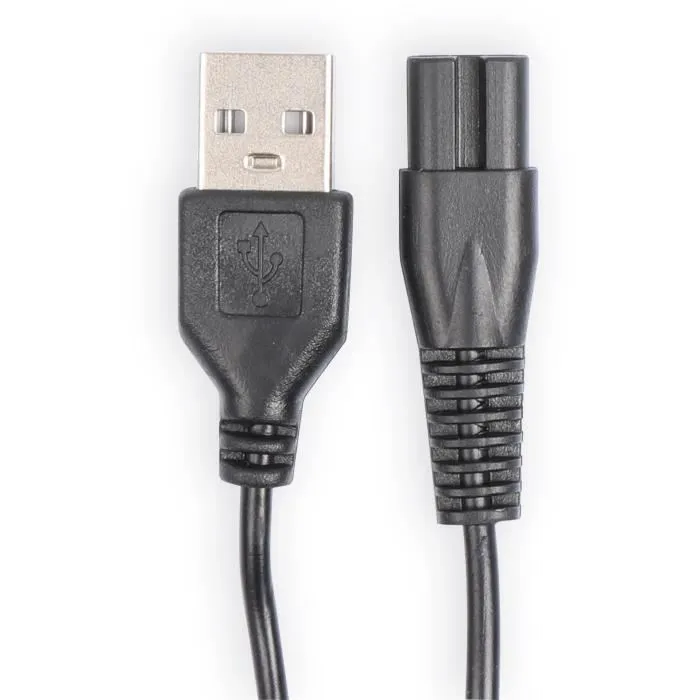 Livoo DOS186 - Tondeuse à barbe et poils rechargeable USB, 20 longueurs (0.5 à 10 mm), autonomie 90 min, 5 W, noir/bleu