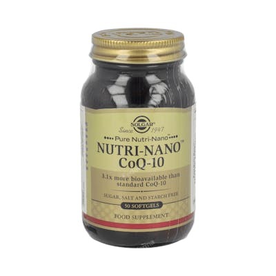 SOLGAR NUTRI-NANO COENZIMA Q10 3.1x 50 capsules SOLGAR NUTRI-NANO COENZIMA Q10 3.1x 50 capsules