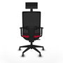Chaise de Bureau avec Appui-tête Piqueras y Crespo 1D066G1 Rouge