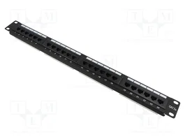 GOOBAY Panneau de brassage RJ45 Cat 5e 24 ports 1U 19 pouces