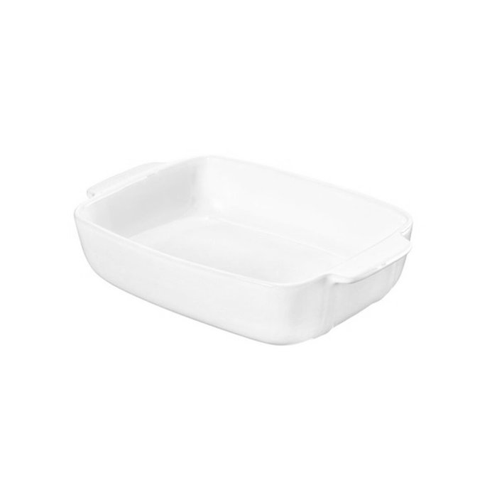 Pyrex Plat Rectangulaire Signature en Céramique Blanc 43x27x8 cm