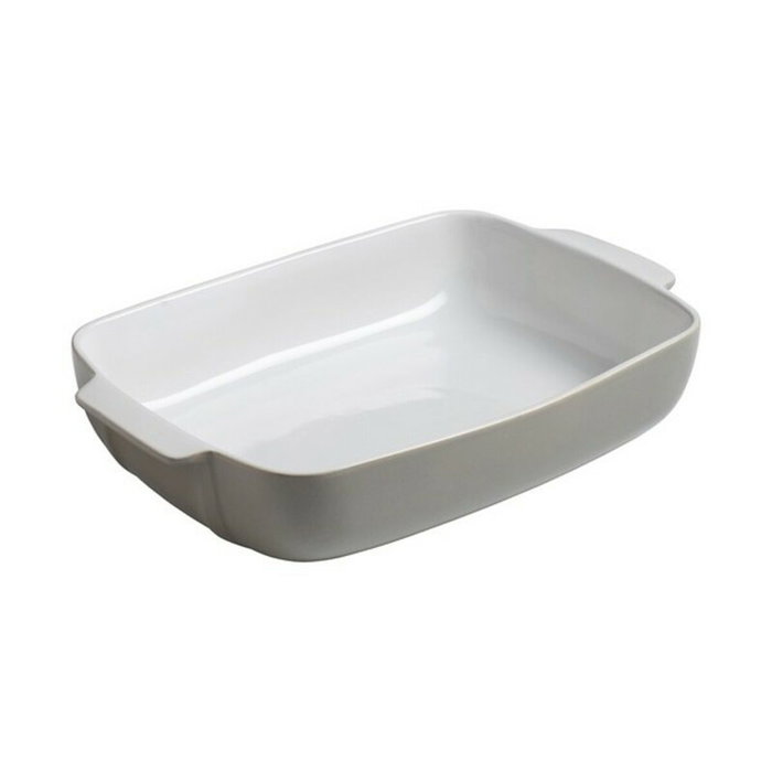 Pyrex Plat Rectangulaire Signature en Céramique Blanc 43x27x8 cm