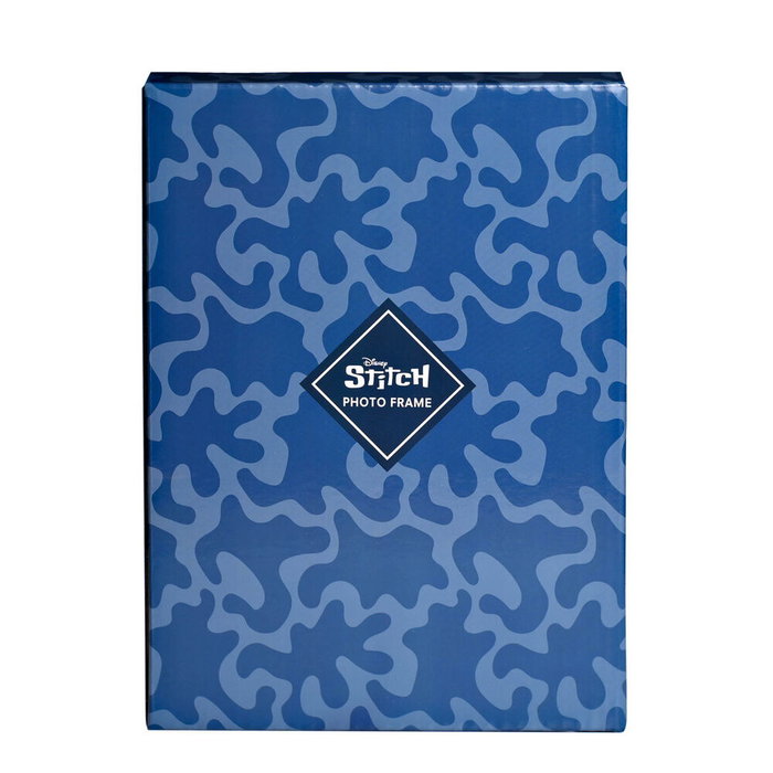 WIDDOP & CO Cadre photo ovale en résine bleu avec Stitch Disney - Image 3D texturée - Support inclus - Format 10x15 cm WIDDOP & CO Cadre photo ovale en résine bleu avec Stitch Disney - Image 3D texturée - Support inclus - Format 10x15 cm