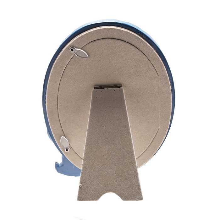 WIDDOP & CO Cadre photo ovale en résine bleu avec Stitch Disney - Image 3D texturée - Support inclus - Format 10x15 cm WIDDOP & CO Cadre photo ovale en résine bleu avec Stitch Disney - Image 3D texturée - Support inclus - Format 10x15 cm