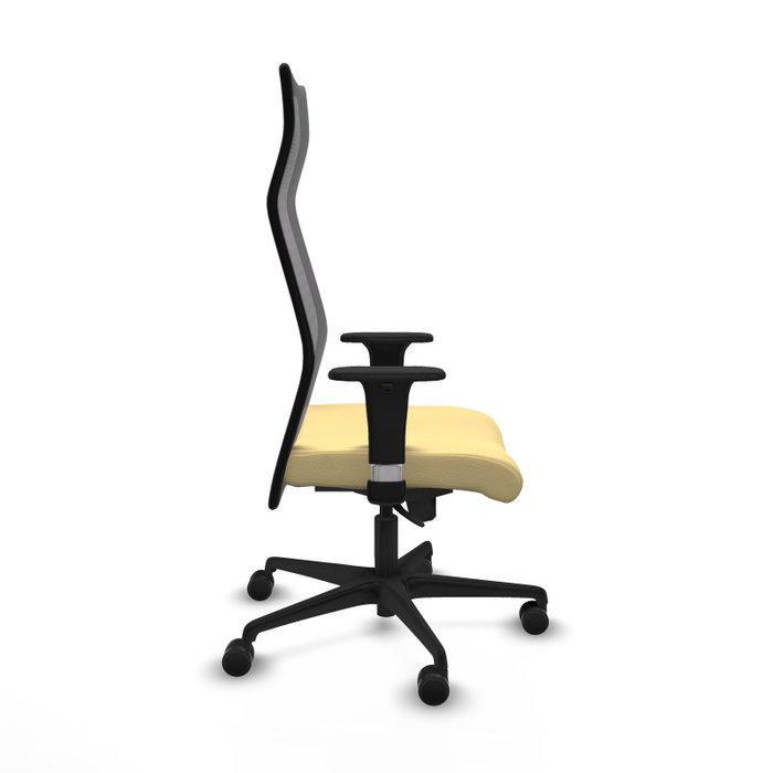 Piqueras y Crespo Chaise de Bureau Albacete Crème et Noir Piqueras y Crespo Chaise de Bureau Albacete Crème et Noir