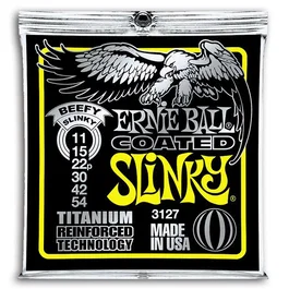 ERNIE BALL Jeu de cordes électrique Coated Titanium Beefy 11-54