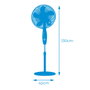 EDM Product Ventilateur sur Pied EDM 33967 Noir 60 W