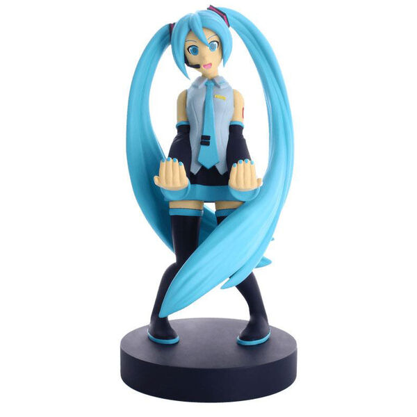 EXQUISITE GAMING Cable Guy - Figure de support et de charge Hatsune Miku 21cm - Compatible PS5, Xbox Series, iPhone, manettes EXQUISITE GAMING Cable Guy - Figure de support et de charge Hatsune Miku 21cm - Compatible PS5, Xbox Series, iPhone, manettes