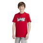 T shirt à manches courtes Enfant Adidas Camo Linear 11-12 ans Rouge