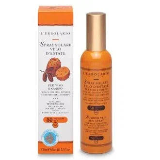 L'Erbolario Solar Spray Invisible FPS50 SPF50 100 ml - Protection Très Haute Visage et Corps - Résistant à l'Eau L'Erbolario Solar Spray Invisible FPS50 SPF50 100 ml - Protection Très Haute Visage et Corps - Résistant à l'Eau