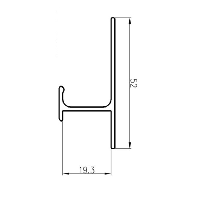Trentadue Tirador Aluminio Balbi SP19 3M Plata Mate (Set de 2)