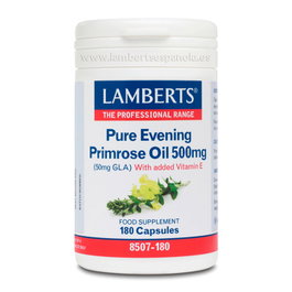 LAMBERTS Huile de Primevère 500 mg, 180 capsules